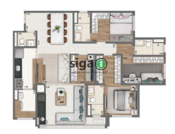 Imagem Apartamento com 3 Quartos à Venda, 110 m² em Vila Andrade - São Paulo Imagem Apartamento com 3 Quartos à Venda, 110 m² em Vila Andrade - São Paulo