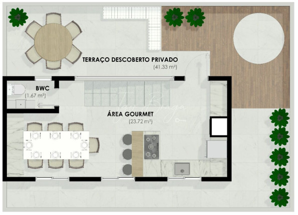 Imagem Apartamento com 2 Quartos à Venda, 45 m² em Bacacheri - Curitiba
