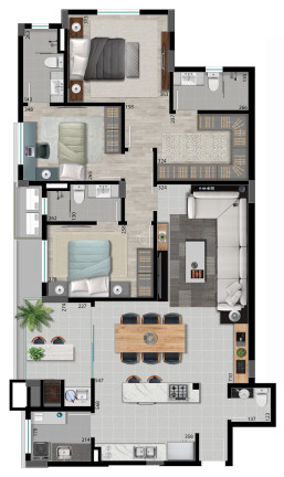 Imagem Apartamento com 3 Quartos à Venda, 160 m² em Anita Garibaldi - Joinville