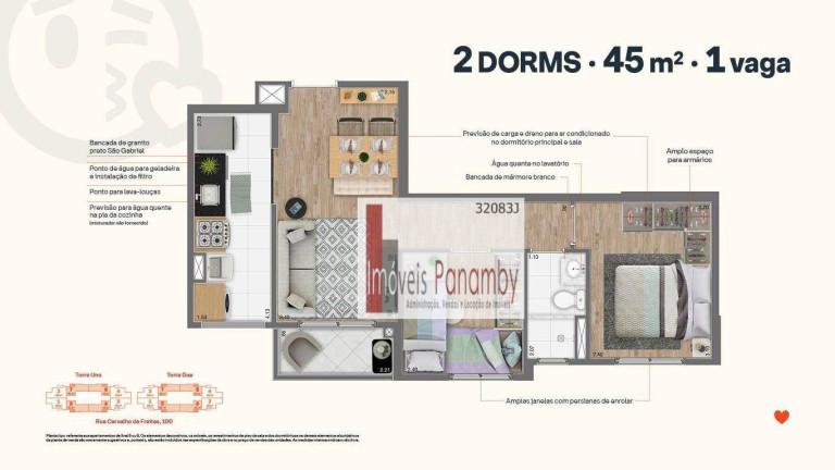 Imagem Apartamento com 2 Quartos à Venda, 45 m² em Vila Andrade - São Paulo Imagem Apartamento com 2 Quartos à Venda, 45 m² em Vila Andrade - São Paulo