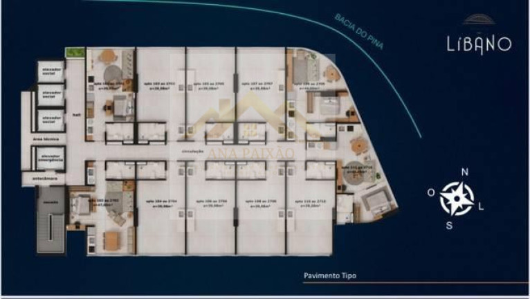 Imagem Apartamento com 1 Quarto à Venda, 28 m² em Pina - Recife