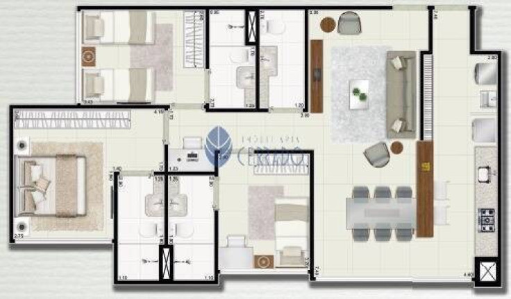 Imagem Apartamento com 2 Quartos à Venda, 66 m² em Jundiaí - Anápolis Imagem Apartamento com 2 Quartos à Venda, 66 m² em Jundiaí - Anápolis