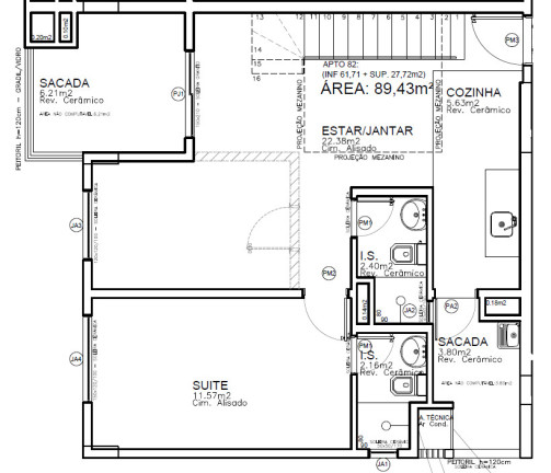 Imagem Cobertura com 3 Quartos à Venda, 120 m² em Boa Vista - Curitiba