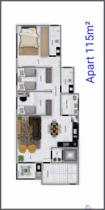 Imagem Apartamento com 3 Quartos à Venda, 115 m² em Jardim Centro - Patos De Minas