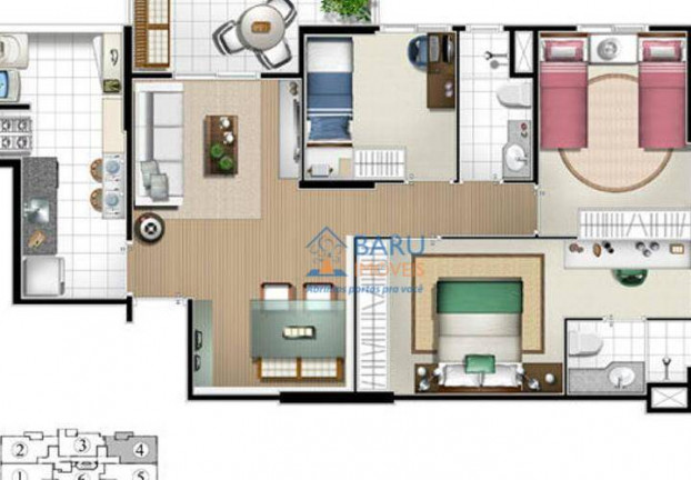 Imagem Apartamento com 3 Quartos à Venda, 74 m² em Barra Funda - São Paulo