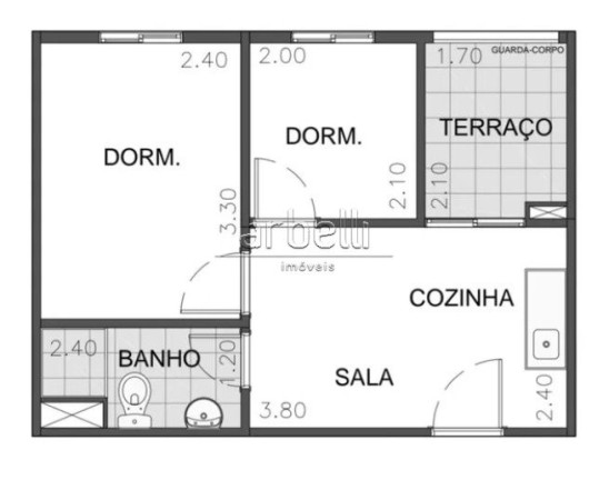 Imagem Apartamento com 2 Quartos à Venda, 31 m² em água Branca - São Paulo