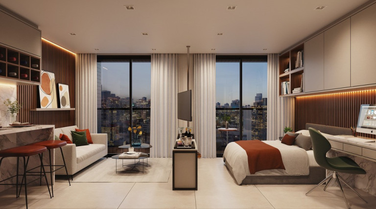 Imagem Apartamento com 1 Quarto à Venda, 31 m² em Centro - Curitiba