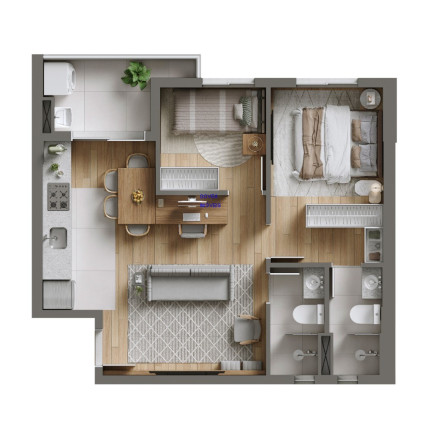Imagem Apartamento com 2 Quartos à Venda, 27 m² em Novo Mundo - Curitiba Imagem Apartamento com 2 Quartos à Venda, 27 m² em Novo Mundo - Curitiba