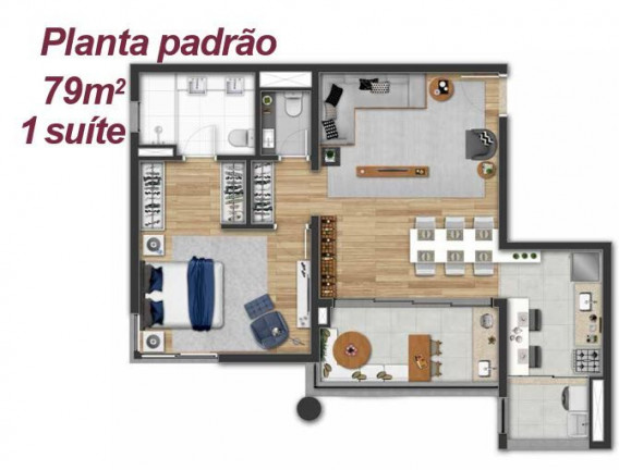 Imagem Apartamento com 1 Quarto à Venda, 79 m² em Moema - São Paulo Imagem Apartamento com 1 Quarto à Venda, 79 m² em Moema - São Paulo