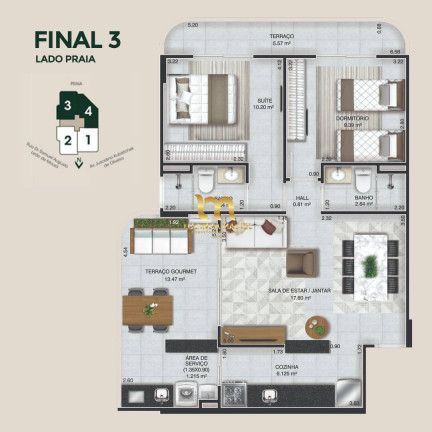 Imagem Apartamento com 2 Quartos à Venda, 76 m² em Caiçara - Praia Grande Imagem Apartamento com 2 Quartos à Venda, 76 m² em Caiçara - Praia Grande
