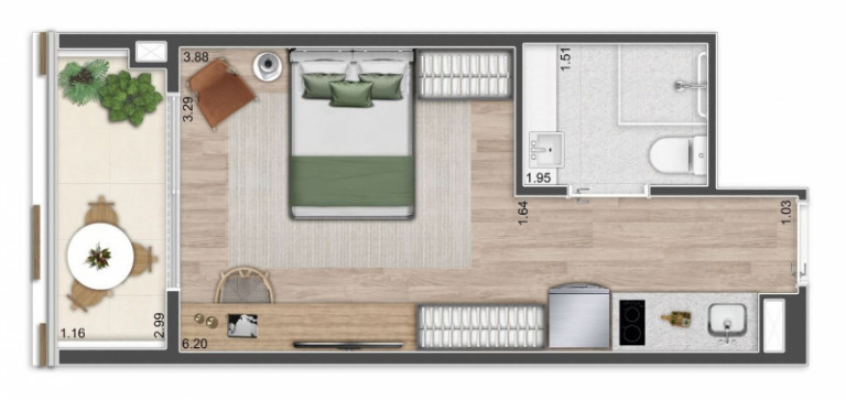 Imagem Studio à Venda, 28 m² em Pinheiros - São Paulo Imagem Studio à Venda, 28 m² em Pinheiros - São Paulo