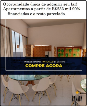Imagem Apartamento com 2 Quartos à Venda, 62 m² em Canadá - Cascavel