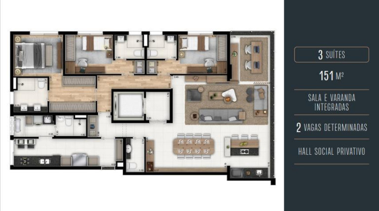 Imagem Apartamento com 3 Quartos à Venda, 151 m² em Perdizes - São Paulo Imagem Apartamento com 3 Quartos à Venda, 151 m² em Perdizes - São Paulo