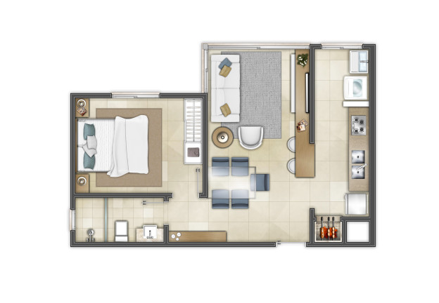 Imagem Apartamento com 2 Quartos à Venda, 68 m² em Centro - Torres