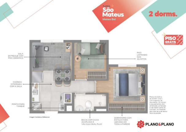 Imagem Apartamento com 2 Quartos à Venda, 32 m² em Parque São Rafael - São Paulo
