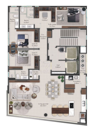 Imagem Apartamento com 3 Quartos à Venda, 165 m² em Centro - Itajaí Imagem Apartamento com 3 Quartos à Venda, 165 m² em Centro - Itajaí