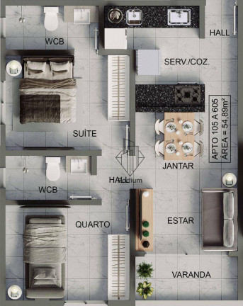 Imagem Apartamento com 2 Quartos à Venda, 54 m² em Bessa - João Pessoa Imagem Apartamento com 2 Quartos à Venda, 54 m² em Bessa - João Pessoa