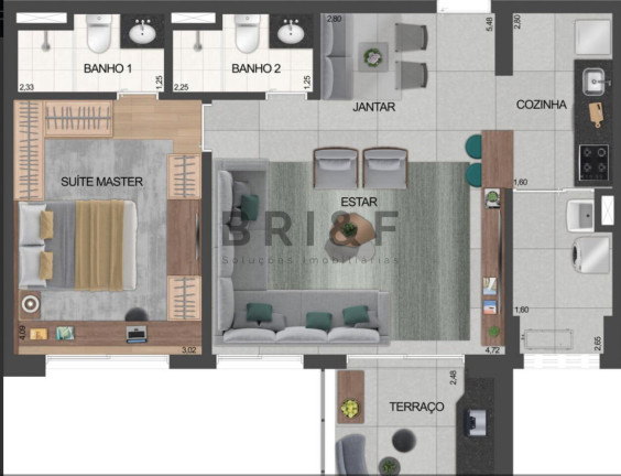 Imagem Apartamento com 2 Quartos à Venda, 67 m² em Santo Amaro - São Paulo Imagem Apartamento com 2 Quartos à Venda, 67 m² em Santo Amaro - São Paulo