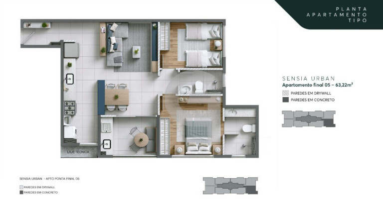 Imagem Apartamento com 2 Quartos à Venda, 61 m² em Stiep - Salvador Imagem Apartamento com 2 Quartos à Venda, 61 m² em Stiep - Salvador