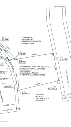 Imagem Terreno à Venda, 365 m² em Centro - Concórdia Imagem Terreno à Venda, 365 m² em Centro - Concórdia