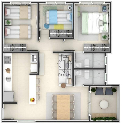 Imagem Apartamento com 3 Quartos à Venda, 71 m² em Portal Do Sol - João Pessoa Imagem Apartamento com 3 Quartos à Venda, 71 m² em Portal Do Sol - João Pessoa