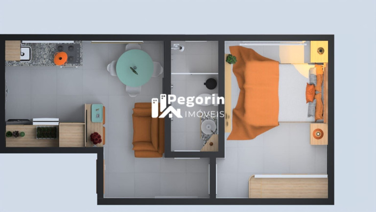 Imagem Apartamento com 1 Quarto à Venda, 26 m² em Cajuru - Curitiba