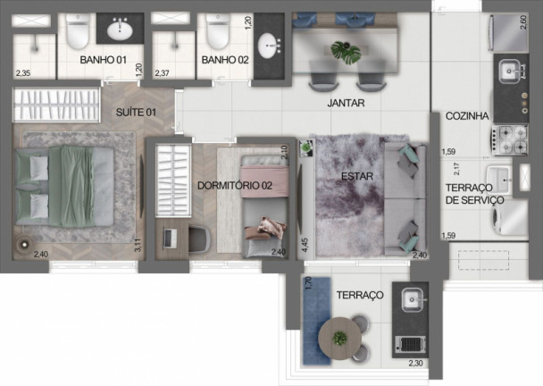Imagem Apartamento com 2 Quartos à Venda, 51 m² em Moema - São Paulo Imagem Apartamento com 2 Quartos à Venda, 51 m² em Moema - São Paulo