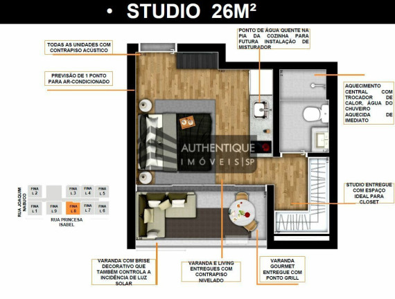 Imagem Apartamento com 1 Quarto à Venda, 25 m² em Brooklin - São Paulo