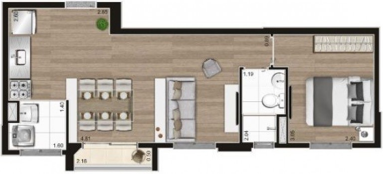 Imagem Imóvel com 2 Quartos à Venda, 38 m² em Barra Funda - São Paulo Imagem Imóvel com 2 Quartos à Venda, 38 m² em Barra Funda - São Paulo