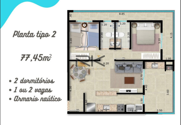 Imagem Apartamento com 2 Quartos à Venda, 71 m² em Itaguá - Ubatuba Imagem Apartamento com 2 Quartos à Venda, 71 m² em Itaguá - Ubatuba