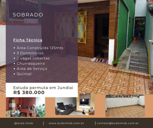 Sobrado com 3 Quartos à Venda, 125 m² em Vila Missionária - São Paulo