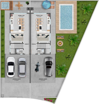 Imagem Casa com 3 Quartos à Venda, 95 m² em Forquilhas - São José