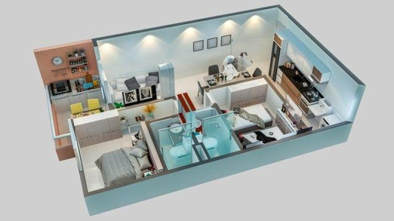 Imagem Apartamento com 2 Quartos à Venda, 60 m² em Boqueirão - Praia Grande