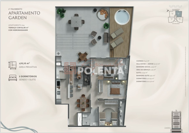 Imagem Apartamento com 3 Quartos à Venda,  em Centro - Balneário Rincão