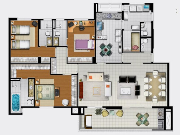Imagem Apartamento com 3 Quartos à Venda, 173 m² em Boa Vista - Marília Imagem Apartamento com 3 Quartos à Venda, 173 m² em Boa Vista - Marília