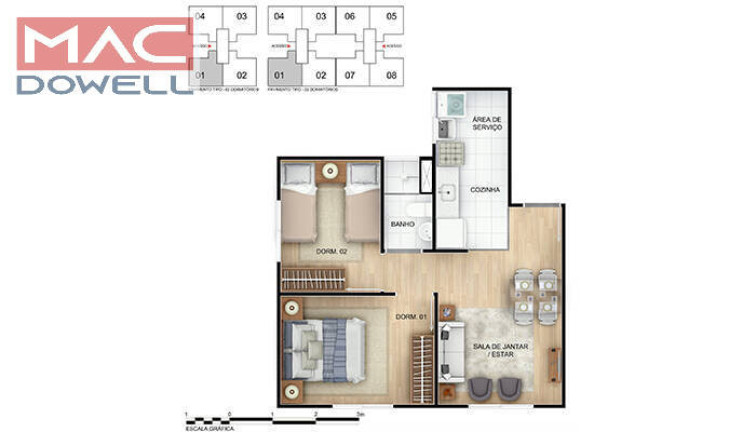 Imagem Apartamento com 2 Quartos à Venda, 40 m² em Taquara - Rio De Janeiro