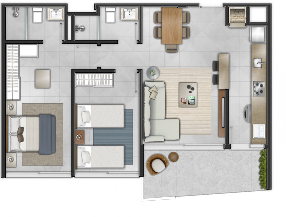 Imagem Apartamento com 2 Quartos à Venda, 149 m² em Centro - Torres Imagem Apartamento com 2 Quartos à Venda, 149 m² em Centro - Torres