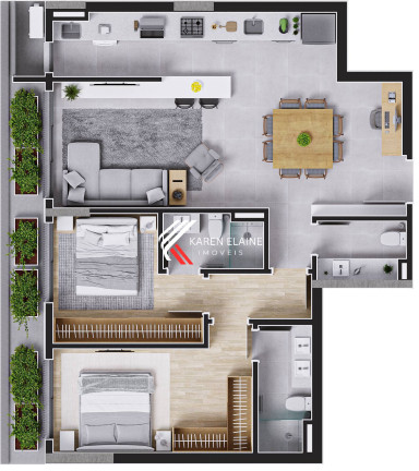 Imagem Apartamento com 2 Quartos à Venda, 92 m² em Centro - Florianópolis Imagem Apartamento com 2 Quartos à Venda, 92 m² em Centro - Florianópolis