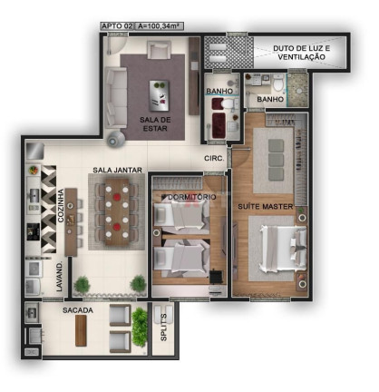 Imagem Apartamento com 2 Quartos à Venda, 80 m² em Jaraguá Esquerdo - Jaraguá Do Sul Imagem Apartamento com 2 Quartos à Venda, 80 m² em Jaraguá Esquerdo - Jaraguá Do Sul