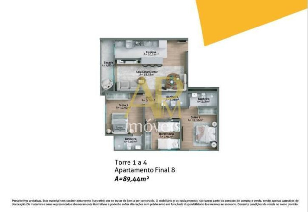Imagem Apartamento com 3 Quartos à Venda, 90 m² em Centro - Biguaçu Imagem Apartamento com 3 Quartos à Venda, 90 m² em Centro - Biguaçu