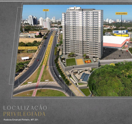 Imagem Apartamento com 2 Quartos à Venda, em Cuiabá Imagem Apartamento com 2 Quartos à Venda, em Cuiabá