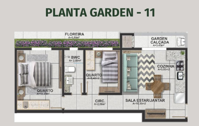 Imagem Apartamento com 2 Quartos à Venda, 42 m² em Bom Jesus - São José Dos Pinhais