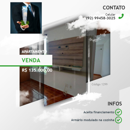 Apartamento com 2 Quartos à Venda, 42 m² em Lago Azul  - Manaus