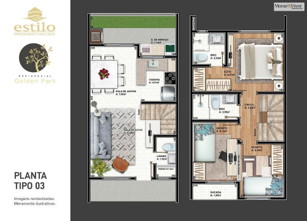 Imagem Casa com 3 Quartos à Venda, 70 m² em Atuba - Curitiba