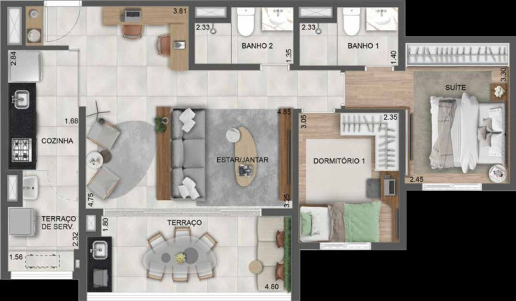Apartamento com 1 Quarto à Venda, 32 m² em Parada Inglesa - São Paulo
