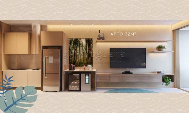 Imagem Flat com 1 Quarto à Venda, 32 m² em Muro Alto - Ipojuca Imagem Flat com 1 Quarto à Venda, 32 m² em Muro Alto - Ipojuca