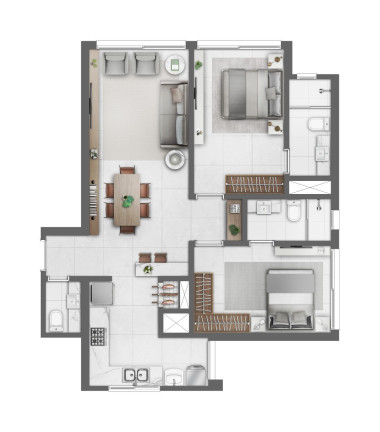Imagem Apartamento com 2 Quartos à Venda, 82 m² em Centro - Torres