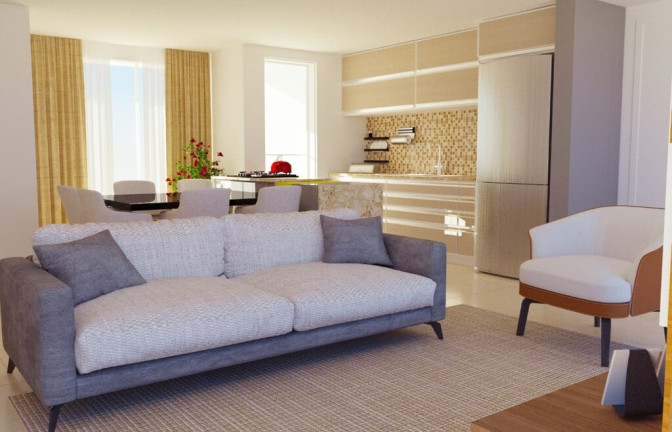 Imagem Apartamento com 1 Quarto à Venda, 46 m² em Campo Comprido - Curitiba