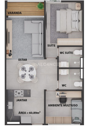 Imagem Apartamento com 2 Quartos à Venda, 60 m² em Cabo Branco - João Pessoa Imagem Apartamento com 2 Quartos à Venda, 60 m² em Cabo Branco - João Pessoa