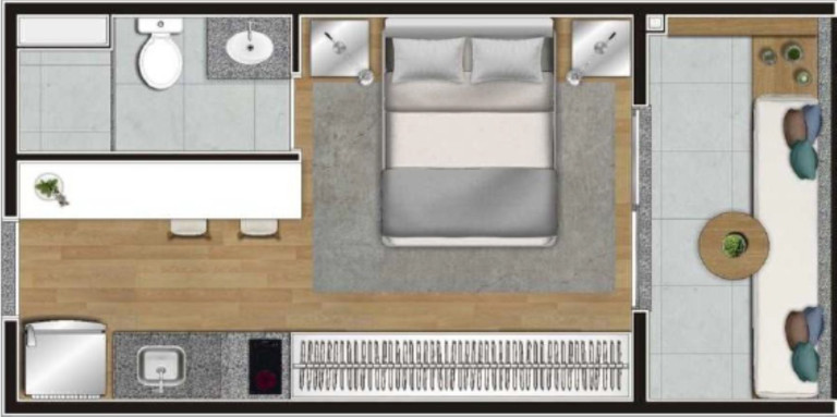 Imagem Imóvel com 1 Quarto à Venda, 24 m² em Campo Belo - São Paulo Imagem Imóvel com 1 Quarto à Venda, 24 m² em Campo Belo - São Paulo